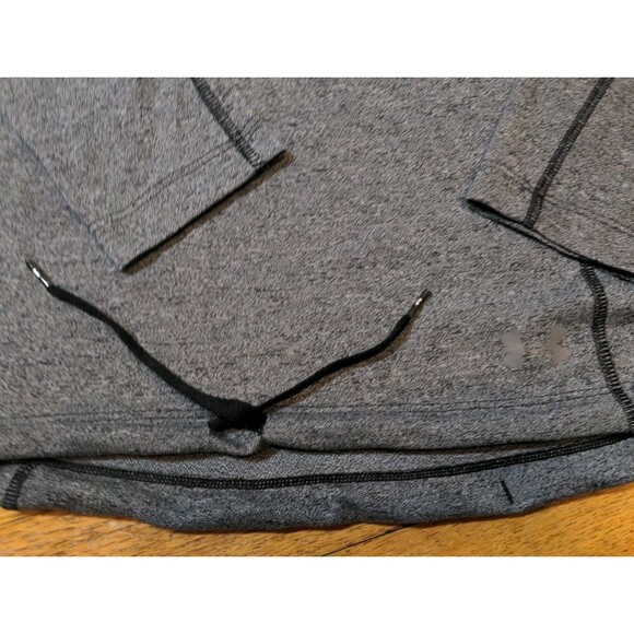 UNDER ARMOUR THREADBORNE LOOSE HEATGEAR WOMENS LS HEATHER GREY HOODED PULLOVER L - Picture 2 of 6